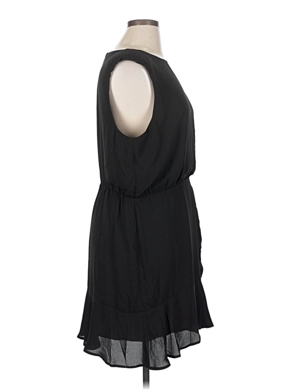 Express Ruched Ruffle Hem Mini Dress - Picture 7 of 10